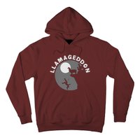 Funny Llamageddon For Llama Barnyard Lovers Hoodie