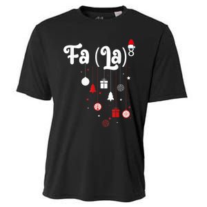 Fa (La)8 Funny Christmas Santa Fa La Math Cooling Performance Crew T-Shirt