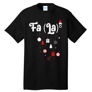 Fa (La)8 Funny Christmas Santa Fa La Math Tall T-Shirt