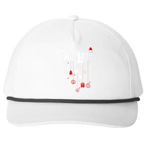 Fa (La)8 Funny Christmas Santa Fa La Math Snapback Five-Panel Rope Hat