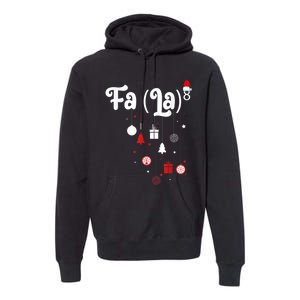 Fa (La)8 Funny Christmas Santa Fa La Math Premium Hoodie