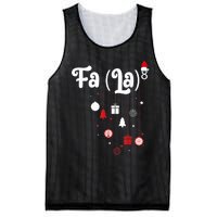 Fa (La)8 Funny Christmas Santa Fa La Math Mesh Reversible Basketball Jersey Tank