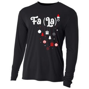 Fa (La)8 Funny Christmas Santa Fa La Math Cooling Performance Long Sleeve Crew