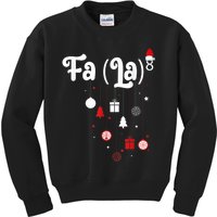 Fa (La)8 Funny Christmas Santa Fa La Math Kids Sweatshirt