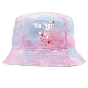 Fa (La)8 Funny Christmas Santa Fa La Math Tie-Dyed Bucket Hat