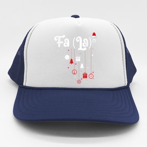 Fa (La)8 Funny Christmas Santa Fa La Math Trucker Hat