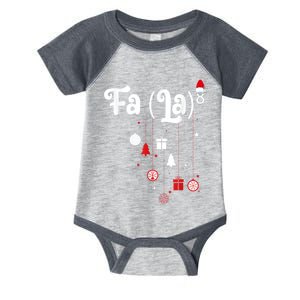 Fa (La)8 Funny Christmas Santa Fa La Math Infant Baby Jersey Bodysuit