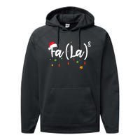 Fa (La)8 Funny Christmas Santa Fa La Math Performance Fleece Hoodie