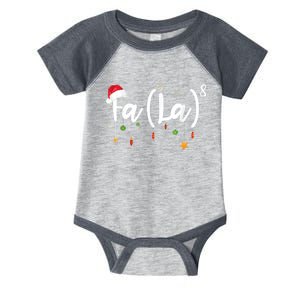 Fa (La)8 Funny Christmas Santa Fa La Math Infant Baby Jersey Bodysuit