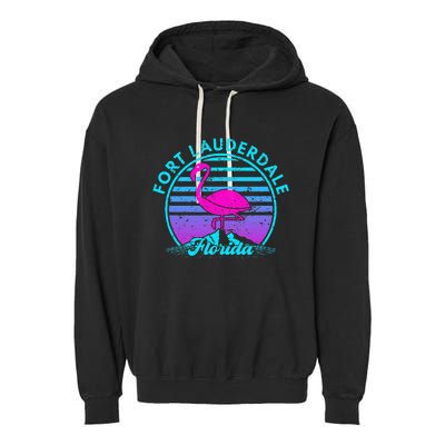 Fort Lauderdale Florida Garment-Dyed Fleece Hoodie