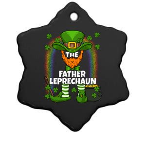 Father Leprechaun Family Matching St Patricks Day Party Gift Ceramic Star Ornament