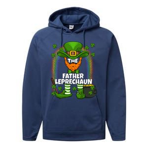 Father Leprechaun Family Matching St Patricks Day Party Gift Performance Fleece Hoodie