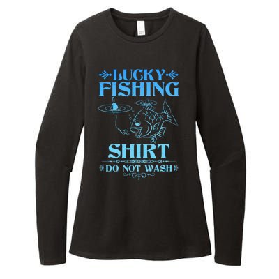 Funny Lucky Fishing Do Not Wash Fishing Fan Womens CVC Long Sleeve Shirt