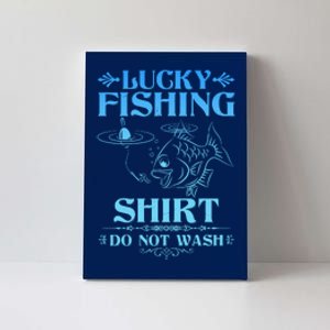 Funny Lucky Fishing Do Not Wash Fishing Fan Canvas