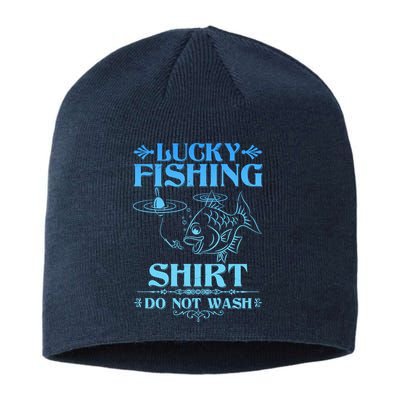 Funny Lucky Fishing Do Not Wash Fishing Fan Sustainable Beanie