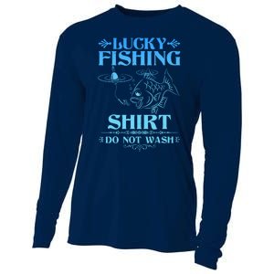 Funny Lucky Fishing Do Not Wash Fishing Fan Cooling Performance Long Sleeve Crew