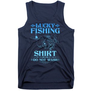 Funny Lucky Fishing Do Not Wash Fishing Fan Tank Top