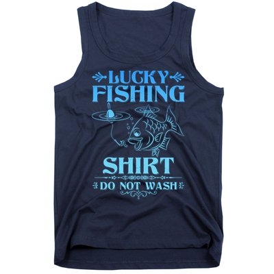 Funny Lucky Fishing Do Not Wash Fishing Fan Tank Top