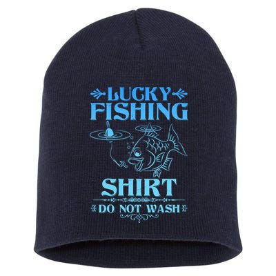 Funny Lucky Fishing Do Not Wash Fishing Fan Short Acrylic Beanie