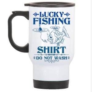 Funny Lucky Fishing Do Not Wash Fishing Fan Stainless Steel Travel Mug