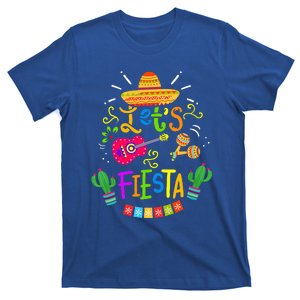 Funny Let's Fiesta Cinco De Mayo Mexican Guitar Cactus T-Shirt