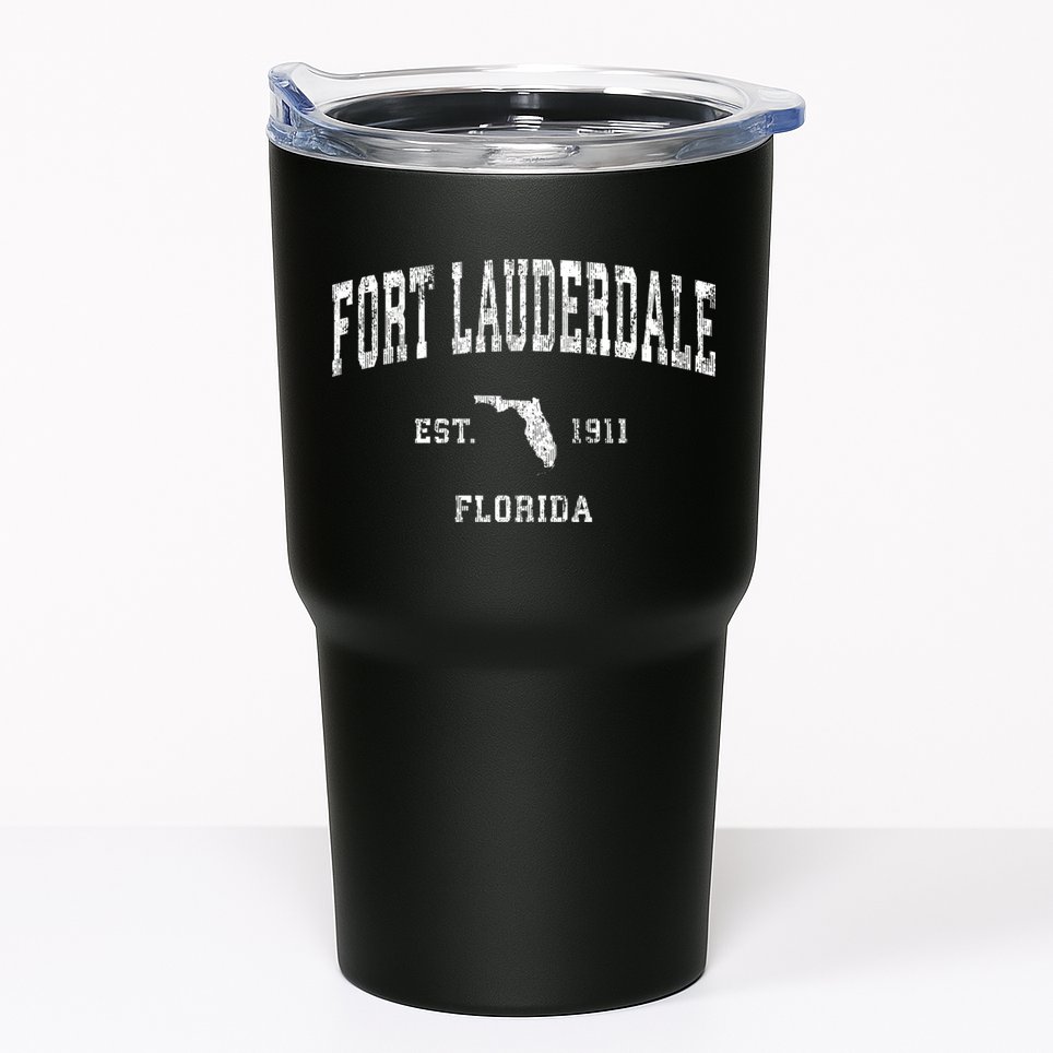 Fort Lauderdale Florida Fl Vintage Sports Tumbler