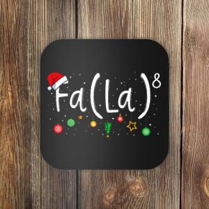 FA (LA)8 Funny Christmas Santa Fa La Math Teacher Coaster