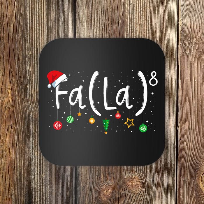 FA (LA)8 Funny Christmas Santa Fa La Math Teacher Coaster