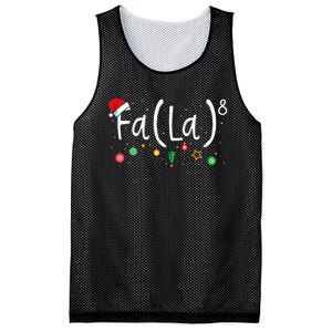 FA (LA)8 Funny Christmas Santa Fa La Math Teacher Mesh Reversible Basketball Jersey Tank