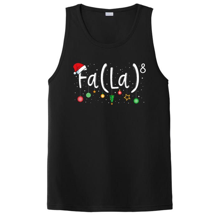 FA (LA)8 Funny Christmas Santa Fa La Math Teacher PosiCharge Competitor Tank