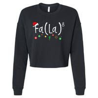 FA (LA)8 Funny Christmas Santa Fa La Math Teacher Cropped Pullover Crew