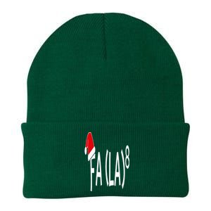 Fa (La)8 Funny Christmas Santa Fa La Math Teacher Student Knit Cap Winter Beanie