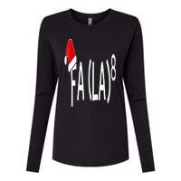 Fa (La)8 Funny Christmas Santa Fa La Math Teacher Student Womens Cotton Relaxed Long Sleeve T-Shirt