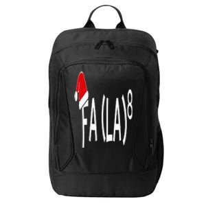 Fa (La)8 Funny Christmas Santa Fa La Math Teacher Student City Backpack