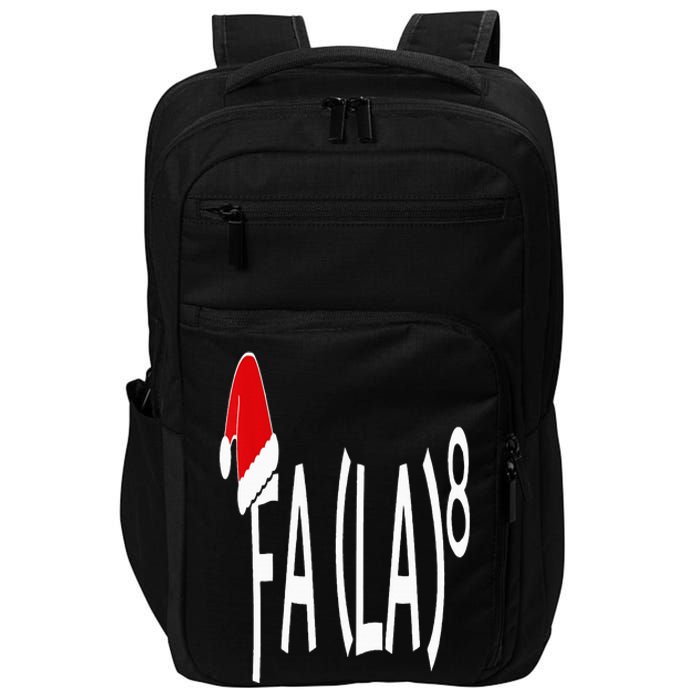 Fa (La)8 Funny Christmas Santa Fa La Math Teacher Student Impact Tech Backpack