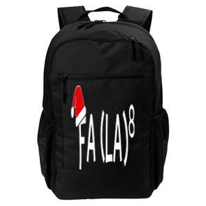 Fa (La)8 Funny Christmas Santa Fa La Math Teacher Student Daily Commute Backpack