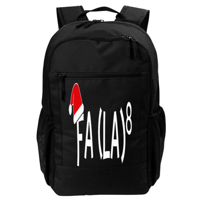 Fa (La)8 Funny Christmas Santa Fa La Math Teacher Student Daily Commute Backpack