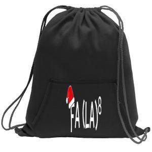 Fa (La)8 Funny Christmas Santa Fa La Math Teacher Student Sweatshirt Cinch Pack Bag