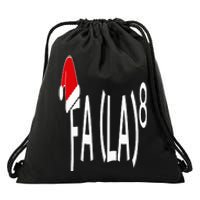 Fa (La)8 Funny Christmas Santa Fa La Math Teacher Student Drawstring Bag