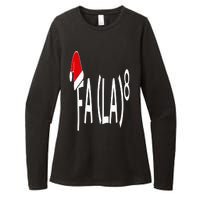 Fa (La)8 Funny Christmas Santa Fa La Math Teacher Student Womens CVC Long Sleeve Shirt