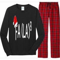 Fa (La)8 Funny Christmas Santa Fa La Math Teacher Student Long Sleeve Pajama Set