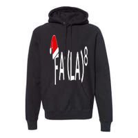 Fa (La)8 Funny Christmas Santa Fa La Math Teacher Student Premium Hoodie