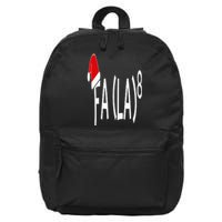 Fa (La)8 Funny Christmas Santa Fa La Math Teacher Student 16 in Basic Backpack