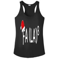 Fa (La)8 Funny Christmas Santa Fa La Math Teacher Student Ladies PosiCharge Competitor Racerback Tank