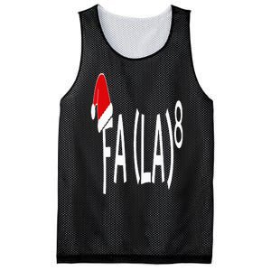 Fa (La)8 Funny Christmas Santa Fa La Math Teacher Student Mesh Reversible Basketball Jersey Tank