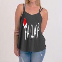 Fa (La)8 Funny Christmas Santa Fa La Math Teacher Student Women's Strappy Tank