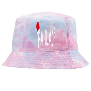 Fa (La)8 Funny Christmas Santa Fa La Math Teacher Student Tie-Dyed Bucket Hat