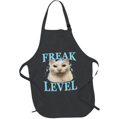 Freak Level Funny Cat Meme Certified Freak Humor Sarcastic Apron