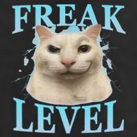 Freak Level Funny Cat Meme Certified Freak Humor Sarcastic 15oz Campfire Ceramic Mug