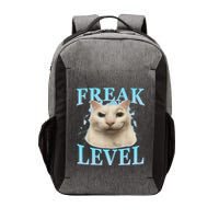 Freak Level Funny Cat Meme Certified Freak Humor Sarcastic Vector Backpack